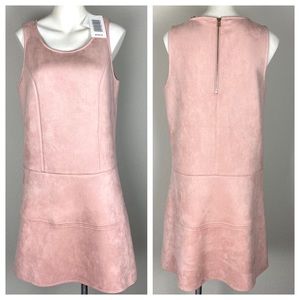 NWT Just Fab Mauve Suede Like Sleeveless Dress M